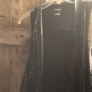 Sequined and lace cover up